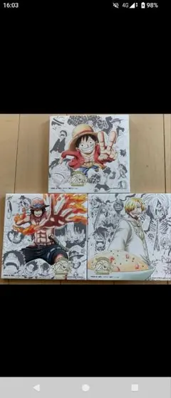 ONE PIECE（ワンピース）20周年記念キャンバスアートボード（3枚セット