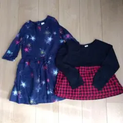 bebyGAPのワンピースとカットソーのセット