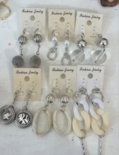 SALE 117 ハンドメイド　樹脂　金属　ピアス　イヤリング　まとめ売り
