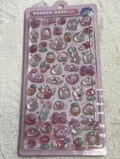ボンボンドロップシール うさぎ いちご