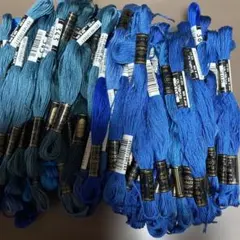 オリンパス 刺繍糸 青系セット