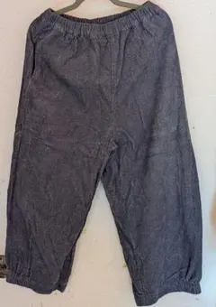 サマンサモスモス。コーデュロイダークグレー ワイドパンツ。大きなサイズ