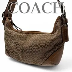 コーチ ワンショルダーバッグ 肩掛け シグネチャー 海外ガール トレンド d1
