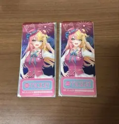 虎姫コトカ 入場券風ランダムクリアカード 2枚セット