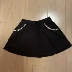 Burberry 黒 フレアスカート 120cm