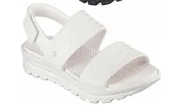 スケッチャーズ　サニーデイズ　サンダル　白　24.0 新品