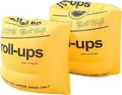 アームリング 大人 子供用 強い浮力 浮き輪 腕 泳補助 水泳練習用具 黄色