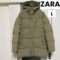 希少！ZARA ダウンジャケット極暖　ベージュ　ジャケット L XL LL