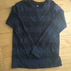 UNIQLO 長袖カットソー ネイビー 140