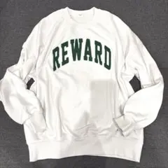 ヘビーウエイト　カレッジ風　ロゴ　トレーナー　WEGO BROWNY