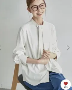 ROPE' PICNIC easy warm 2WAYボウタイブラウス