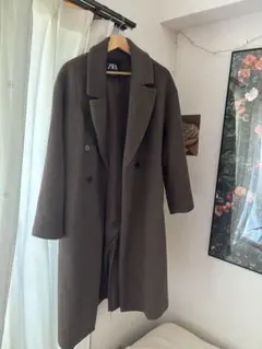 ZARA ロングコート ブラウンのサムネイル