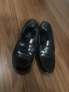 23.5 HARUTA ブラックレザー ローファー