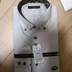 SHIRT HOUSE シルキーストレッチシャツ Lサイズ
