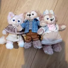 ダッフィー♡ジェラトーニ♡シェリーメイぬいぐるみバッジ - メルカリ