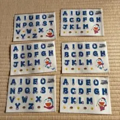ドラえもん アルファベットシール 6枚セット　絵世界物語