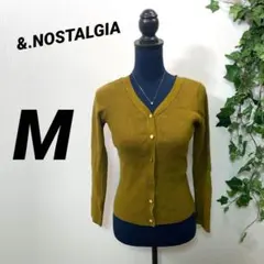 【&.NOSTALGIA】カーディガン Mトップス 羽織 美品 カジュアル