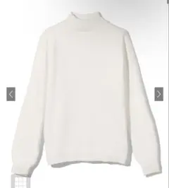 GRL カシミヤタッチ ハイネック ニット トップス アイボリー M cu233