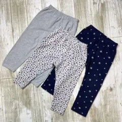UNIQLO ユニクロ ベビー レギンス パンツ 3本セット 90cm