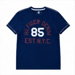 TOMMY HILFIGER 半袖Tシャツ メンズXS ネイビー ロゴ 刺繍のサムネイル