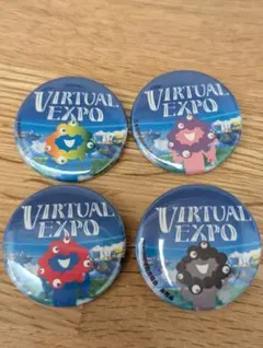 【新品未使用】ミャクミャク缶バッチ　バーチャル万博イベント限定配布　非売品セット