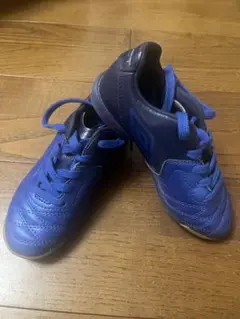 umbro 青 シューズ レースアップ　18cm キッズ　フットサル