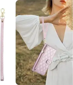 Gedurya iPhone 15 Plus 用 ケース 手帳型 ショルダー い