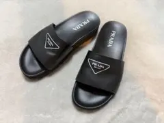 プラダ サンダル レザー 2X3099 ブラック サイズ9/メンズ 箱 - メルカリ