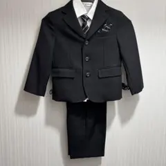 キッズ フォーマルブラックスーツセット 110㌢