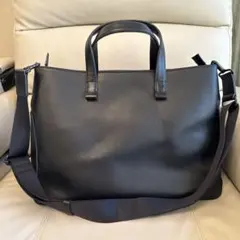 Calvin Klein 日本製ブラックビジネスバッグ