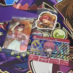 ホロライブ 宝鐘マリン グッズまとめ ステッカー カード