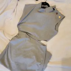 ZARA♡スリットアシメノースリーブワンピース