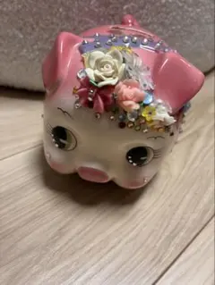 加藤工芸 KATO KOGEI 豚の貯金箱 昭和レトロ 陶器製　ピギーバンク