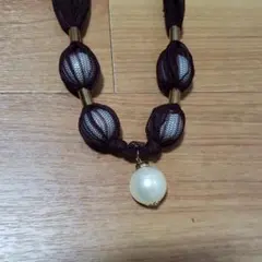 大粒コットンパールのネックレス