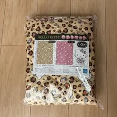 ハローキティ ヒョウ柄 キルトマッ100×70