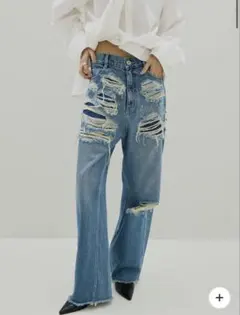 2026年最新】WIDE damage denim pants ameriの人気アイテム - メルカリ