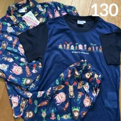 新品　こびとづかん　総柄　長袖　半袖　3点セット　パジャマ　130cm