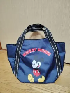 ミッキーマウス トートバッグ ネイビー