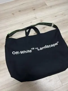 【廃盤品】Off-White キャンバス ラージトートバッグ A4サイズ収納可 廃盤品】Off-White キャンバス ラージトートバッグ A4サイズ収納可