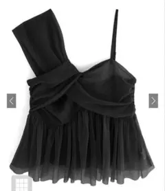 GRLアシンメトリーチュールペプラムキャミビスチェ