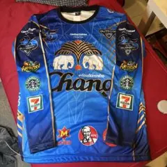 海外仕入れ Thai サッカーロンT Change 25 青