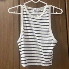ZARAストライプ ノースリーブ タンクトップ