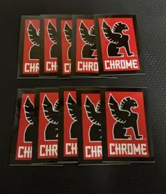 と*れ様 CHROME クローム グリフィンロゴ ステッカー 10枚セットのサムネイル