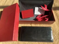 カルティエ(Cartier)金具付長財布　フルセット　美品フランス製　ブラックのサムネイル