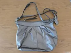 Coach シルバー 2wayショルダーバッグ