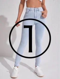 SHEIN  ハイウェストデニム