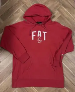 FAT エフエーティー F.a.t.ロゴ プルオーバーパーカー レッド