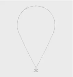 CELINE ロゴシルバーネックレス