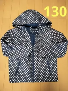 【美品】GapKids 水玉模様 フード付きジャケット 130