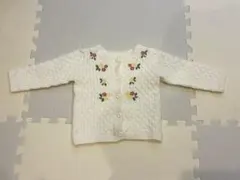 Biquette Club 花柄刺繍 カーディガン 90